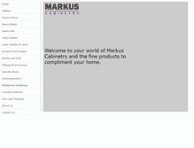 Tablet Screenshot of markuscabinet.com